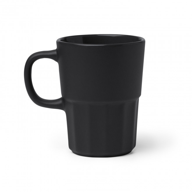 MUG CERAMIQUE 450ML PERSONNALISABLE 'DODMAC' - noir