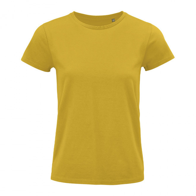 TEE-SHIRT PUBLICITAIRE FEMME BIO COLORE 'PIONEER' 175 GR/M² - jaune
