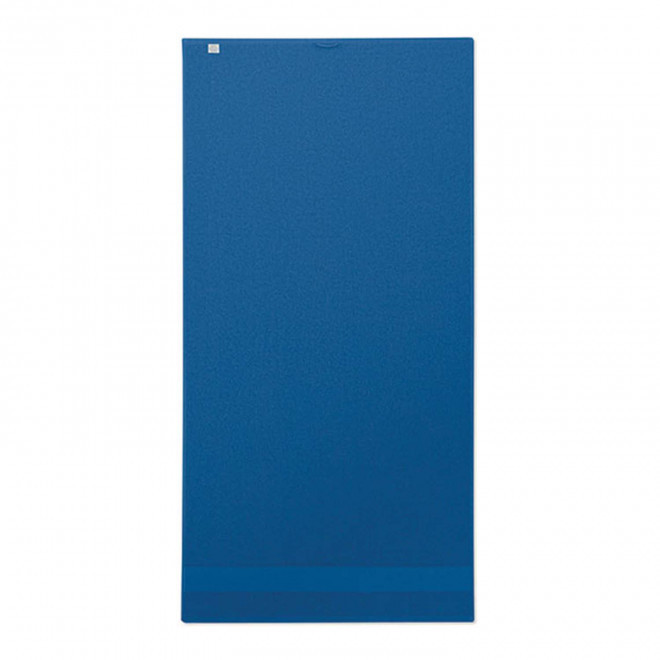 SERVIETTE EPONGE PERSONNALISABLE 'ISLAND BIO 70x140' - bleu royal