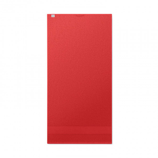 SERVIETTE EPONGE PERSONNALISABLE 'ISLAND BIO 50x100' - rouge
