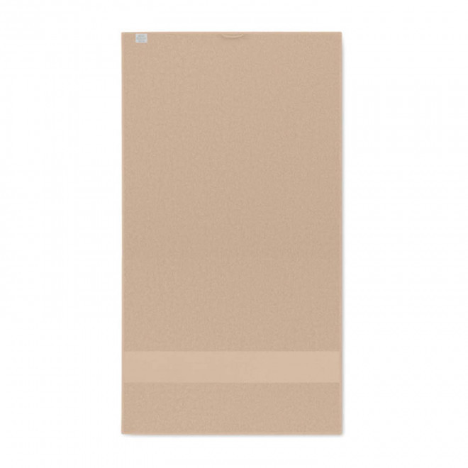 SERVIETTE EPONGE PERSONNALISABLE 'ISLAND BIO 30x50' - ivoire