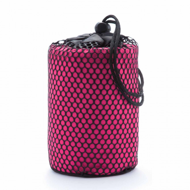 SERVIETTE PUBLICITAIRE 'DULLA POCHETTE 72x138' - fuchsia