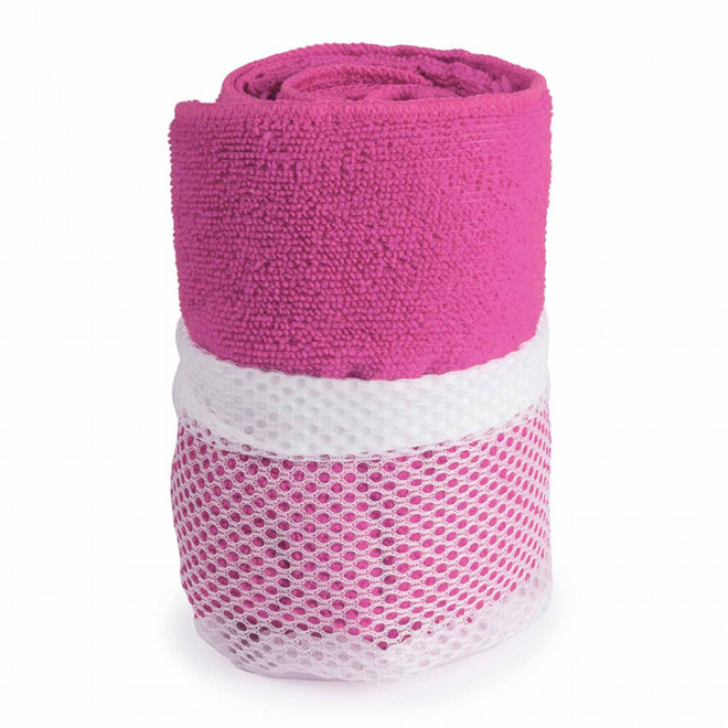 SERVIETTE PUBLICITAIRE 'DULLA POCHETTE 50X100' - fuchsia