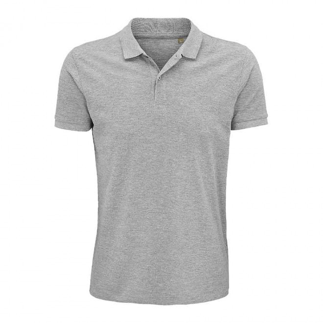 POLO PUBLICITAIRE HOMME 'PLANET' COULEUR 170 GR/M² - gris chiné