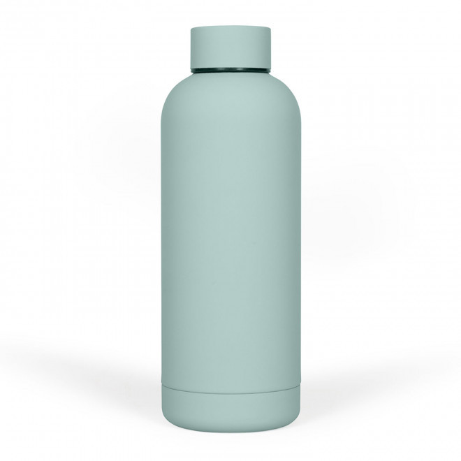 BOUTEILLE ISOTHERME PERSONNALISABLE SOFT TOUCH 500 ML 'SPAZIO PASTEL' - vert