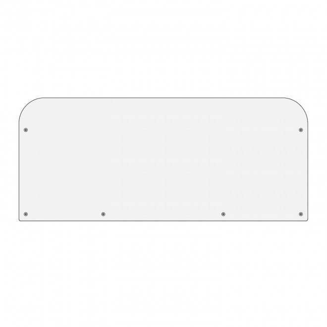 HABILLAGE POUR BARRIERE PERSONNALISABLE 'VAUBAN DOUBLE 4J' - blanc 200x110cm