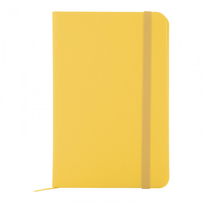 CARNET A6 EN PU RECYCLE PERSONNALISABLE 'LUGGATE'  - jaune
