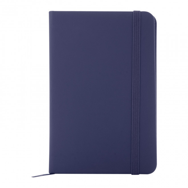CARNET A6 EN PU RECYCLE PERSONNALISABLE 'LUGGATE'  - bleu