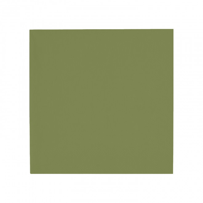 SERVIETTE COCKTAIL PERSONNALISEE 25X25 'NAPKIN COLOR' - vert forêt