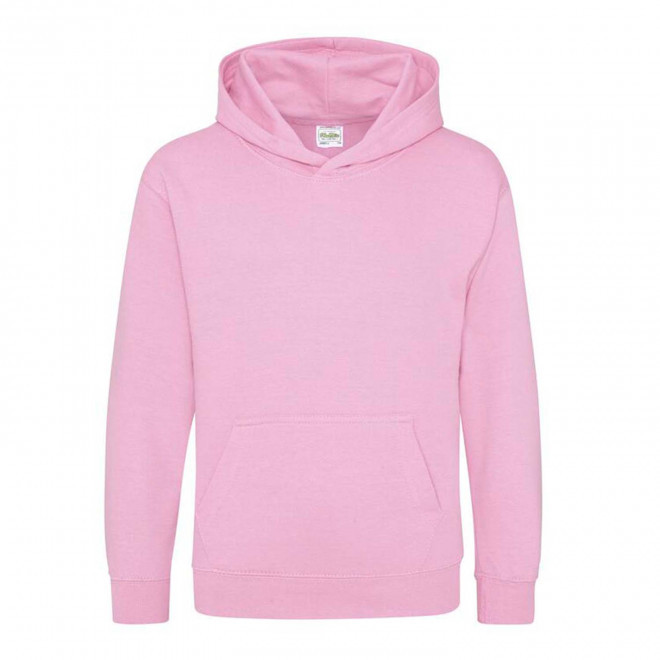 SWEAT-SHIRT PERSONNALISABLE KIDS CAPUCHE 'HOODIE' - rose pâle