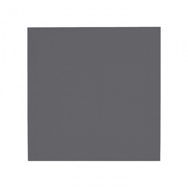 SERVIETTE COCKTAIL PERSONNALISEE 25X25 'NAPKIN COLOR' - gris foncé