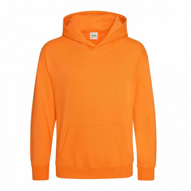 SWEAT-SHIRT PERSONNALISABLE KIDS CAPUCHE 'HOODIE' - orange