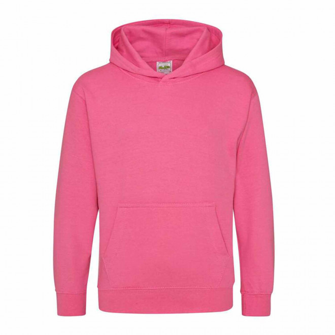 SWEAT-SHIRT PERSONNALISABLE KIDS CAPUCHE 'HOODIE' - rose