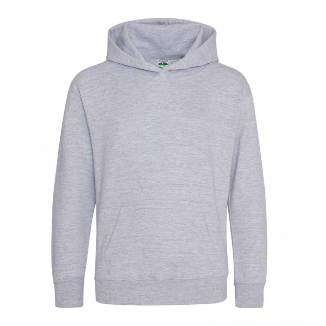 SWEAT-SHIRT PERSONNALISABLE KIDS CAPUCHE 'HOODIE' - gris chiné