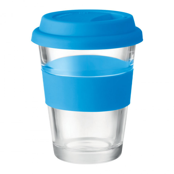 GOBELET PUBLICITAIRE EN VERRE 'TUMBLER' - bleu