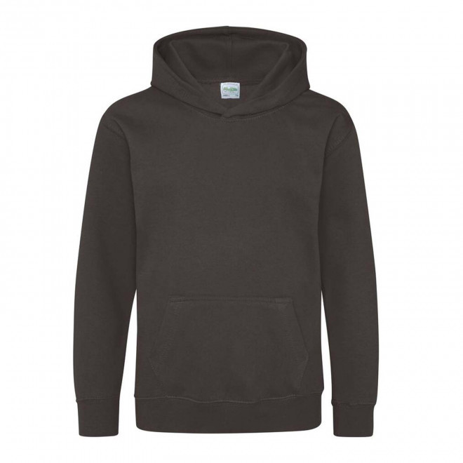 SWEAT-SHIRT PERSONNALISABLE KIDS CAPUCHE 'HOODIE' - gris anthracite
