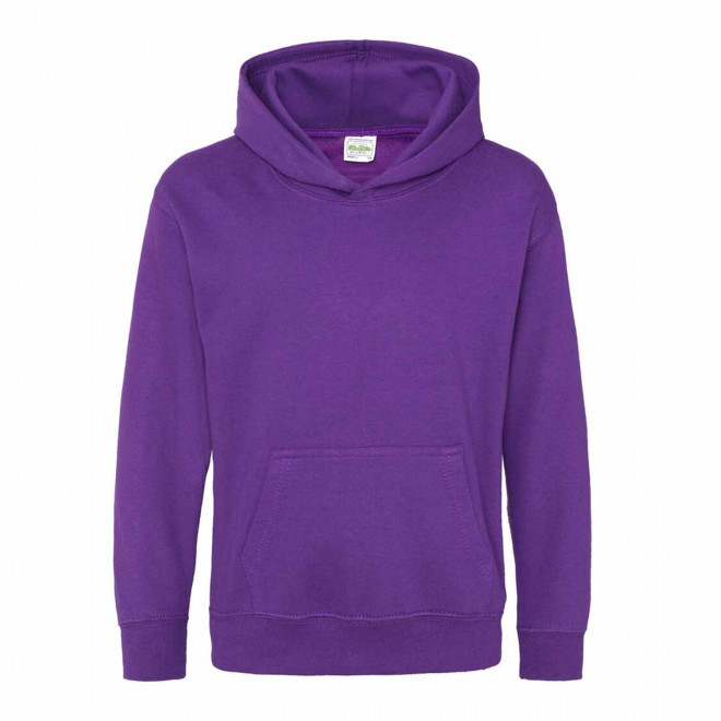 SWEAT-SHIRT PERSONNALISABLE KIDS CAPUCHE 'HOODIE' - violet