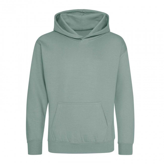 SWEAT-SHIRT PERSONNALISABLE KIDS CAPUCHE 'HOODIE' - sauge