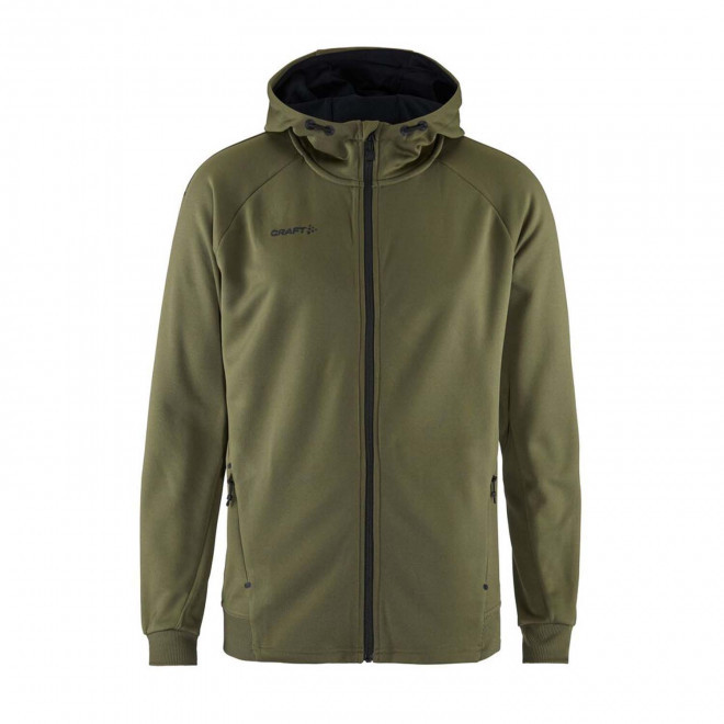 VESTE CAPUCHE HOMME PERSONNALISABLE 'ADV UNIFY FZ' - vert kaki