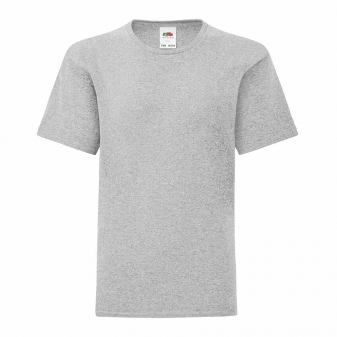 TEE-SHIRT KIDS COULEUR PERSONNALISABLE 'MALBRO' 150 GR/M² - gris chiné