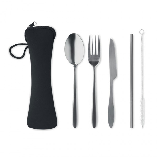 COUVERTS PERSONNALISÉS EN INOX 'KIDO' - argenté