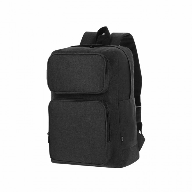 SAC A DOS RPET PERSONNALISABLE 'NISTO' - noir
