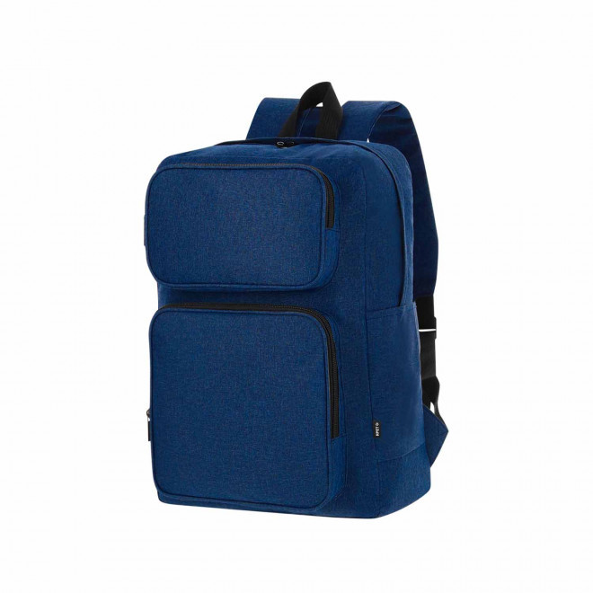 SAC A DOS RPET PERSONNALISABLE 'NISTO' - bleu marine
