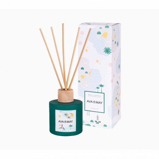 DIFFUSEUR DE PARFUM PERSONNALISE BOUCHON BOIS 'AVA MAY' - majorque