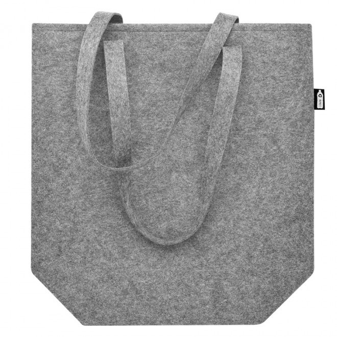 SAC SHOPPING FEUTRINE PUBLICITAIRE EN RPET 'NEUKY' - gris clair