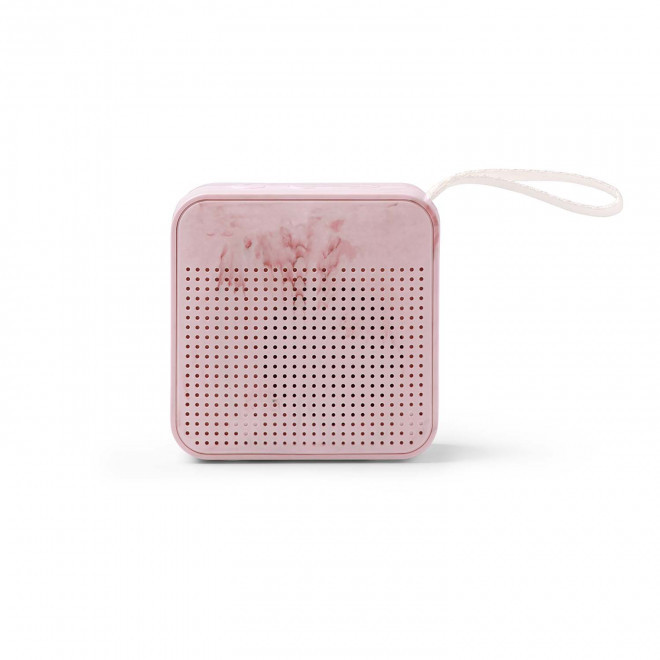 MINI ENCEINTE RECYCLE PERSONNALISEE 'SOUNDCAP' - rose