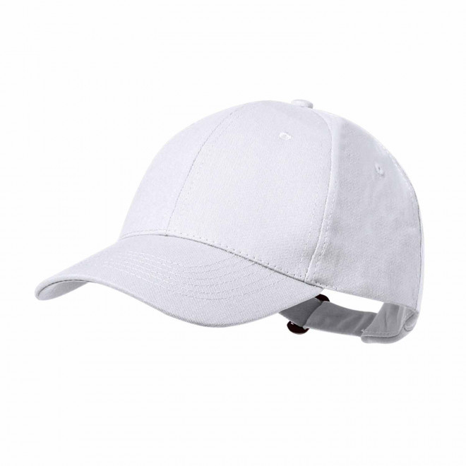 CASQUETTE PERSONNALISABLE 'CALYPSA COTON RECYCLE 6' - blanc