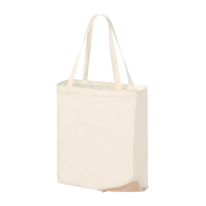 SAC SHOPPING PERSONNALISABLE PLIABLE COTON 'NOERO' 110 GR/M² - naturel