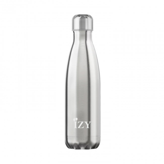 BOUTEILLE ISOTHERME 500ML PERSONNALISEE 'IZYO FULL' - argenté