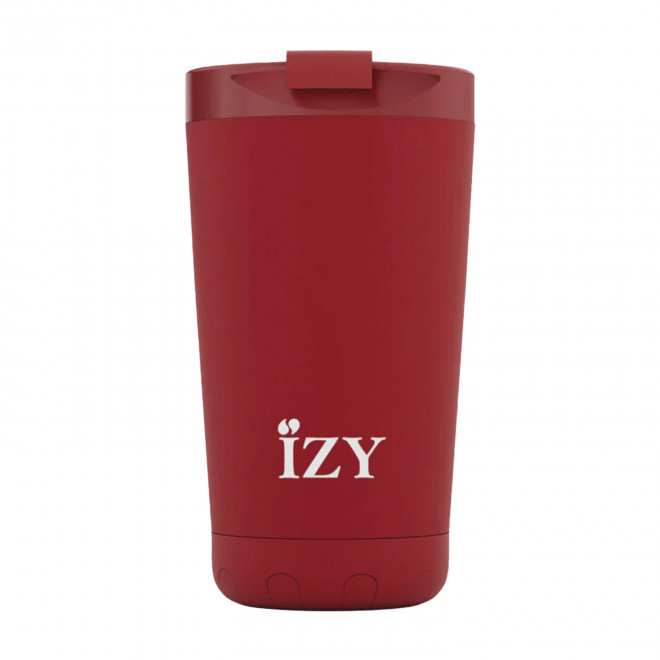 MUG ISOTHERME 350ML PERSONNALISE 'IZYO FULL' - rouge