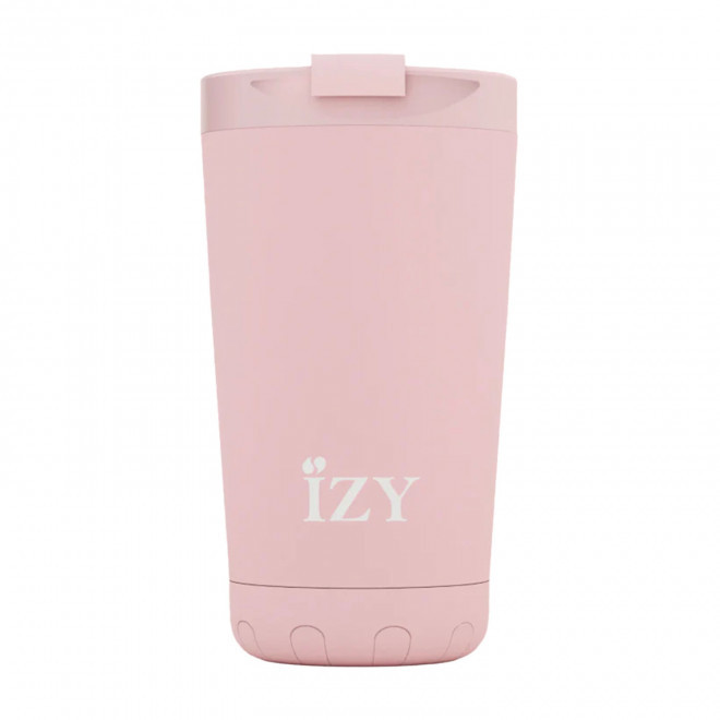 MUG ISOTHERME 350ML PERSONNALISE 'IZYO FULL' - rose pâle