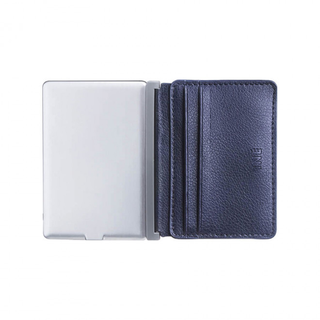 PORTE-CARTES PERSONNALISÉ AVEC POWERBANK 3 000 MAH XOOPAR® 'INE' - bleu