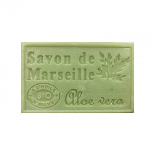 SAVON DE MARSEILLE PERSONNALISE 125GR 'OLIVIA' - aloe vera