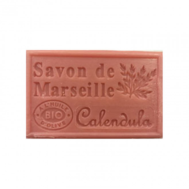 SAVON DE MARSEILLE PERSONNALISE 125GR 'OLIVIA' - calendula