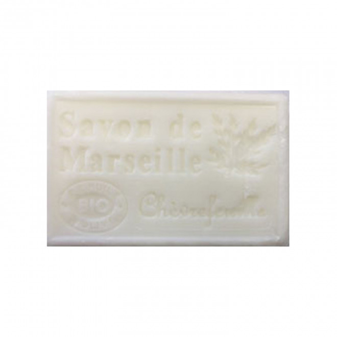 SAVON DE MARSEILLE PERSONNALISE 125GR 'OLIVIA' - chèvrefeuille