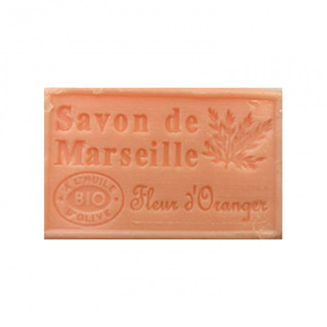 SAVON DE MARSEILLE PERSONNALISE 125GR 'OLIVIA' - fleur d'oranger