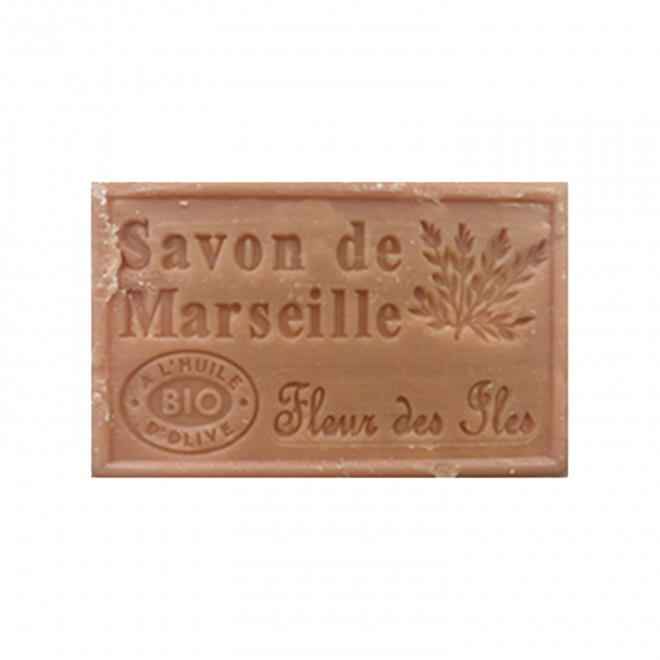 SAVON DE MARSEILLE PERSONNALISE 125GR 'OLIVIA' - fleurs des îles