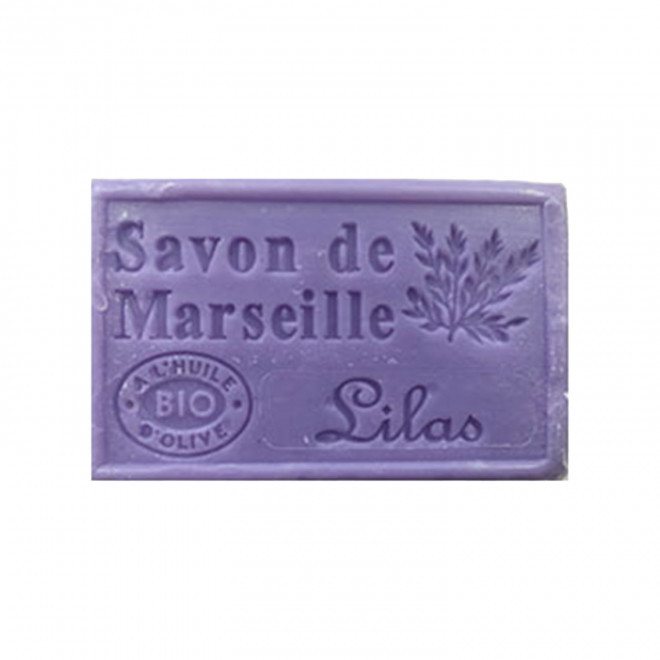 SAVON DE MARSEILLE PERSONNALISE 125GR 'OLIVIA' - lilas