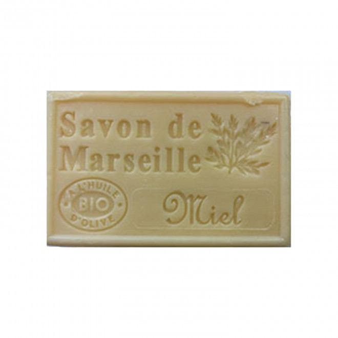 SAVON DE MARSEILLE PERSONNALISE 125GR 'OLIVIA' - miel
