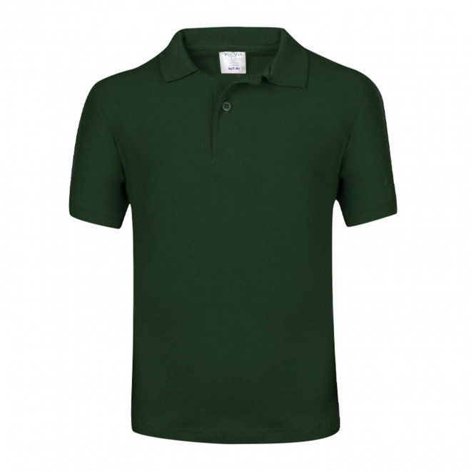 POLO ENFANT COULEUR PERSONNALISABLE 'TERIM 180' - vert bouteille