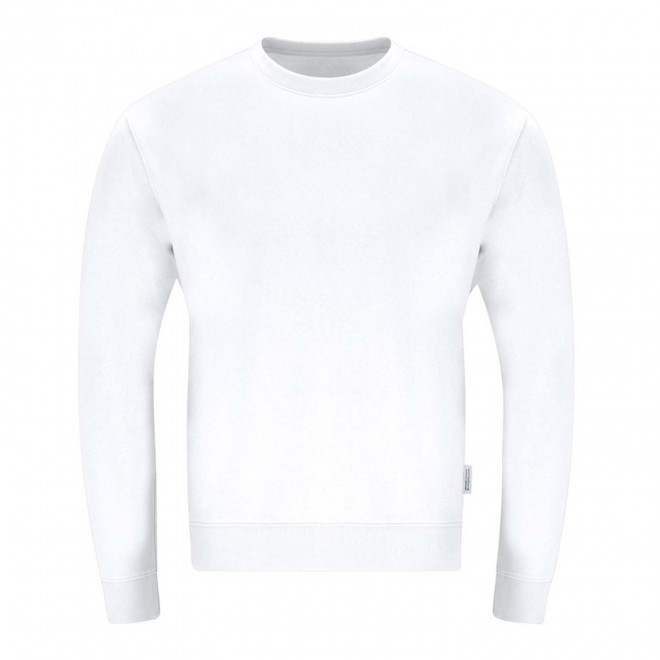 SWEAT COL ROND PERSONNALISABLE 'MORALIE BIO' - blanc
