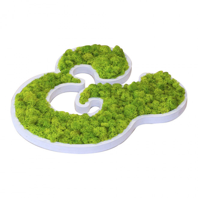 LOGO VÉGÉTAL PERSONNALISABLE EN PVC 'NATURIA' - a la forme