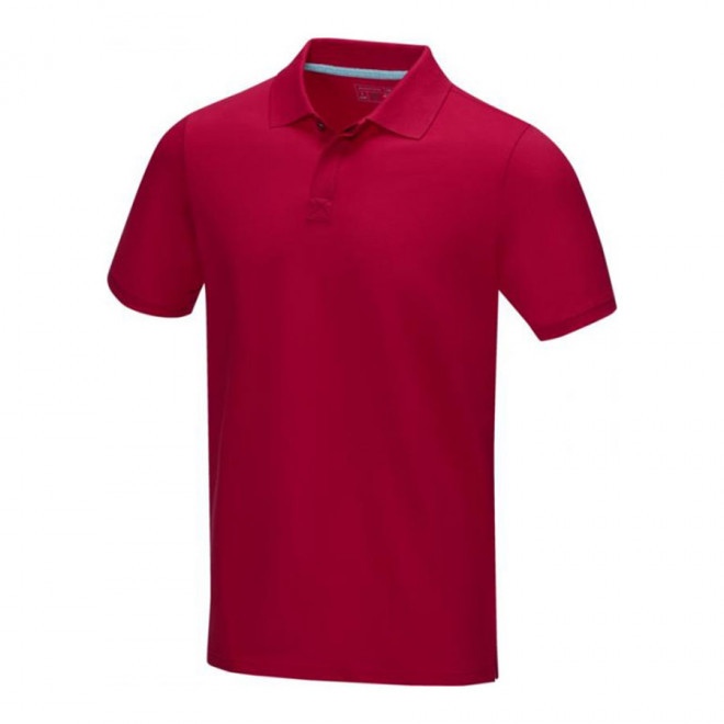 POLO PUBLICITAIRE HOMME COTON BIO 220 GR/M² 'ASKJA' - rouge