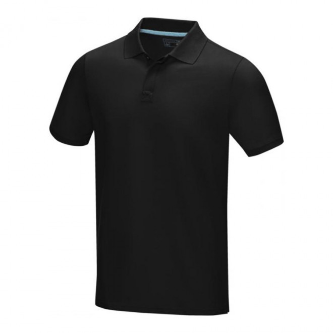 POLO PUBLICITAIRE HOMME COTON BIO 220 GR/M² 'ASKJA' - noir