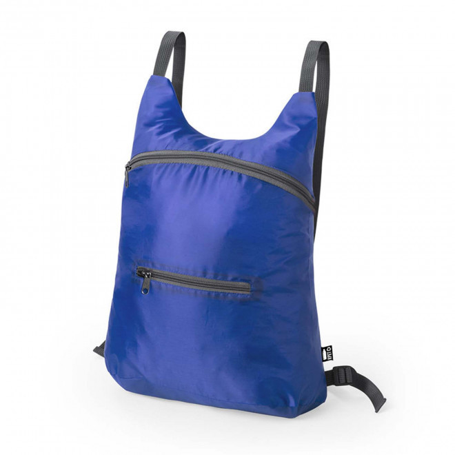 SAC A DOS PLIABLE RPET PERSONNALISABLE 'SIGNO RPET' - bleu