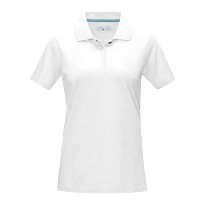 POLO PUBLICITAIRE FEMME COTON BIO 220 GR/M² 'ASKJA' - blanc